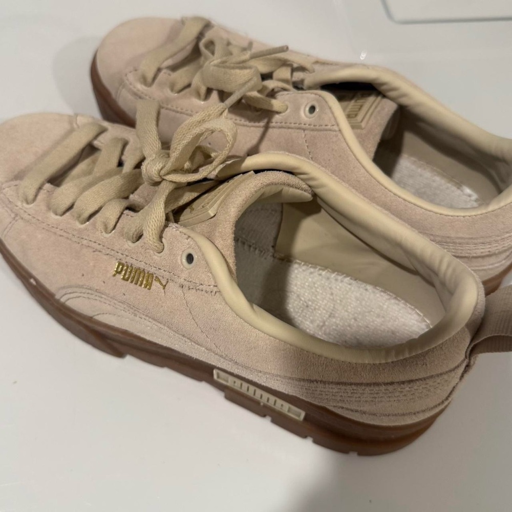 Puma Cream Suede Sneakers